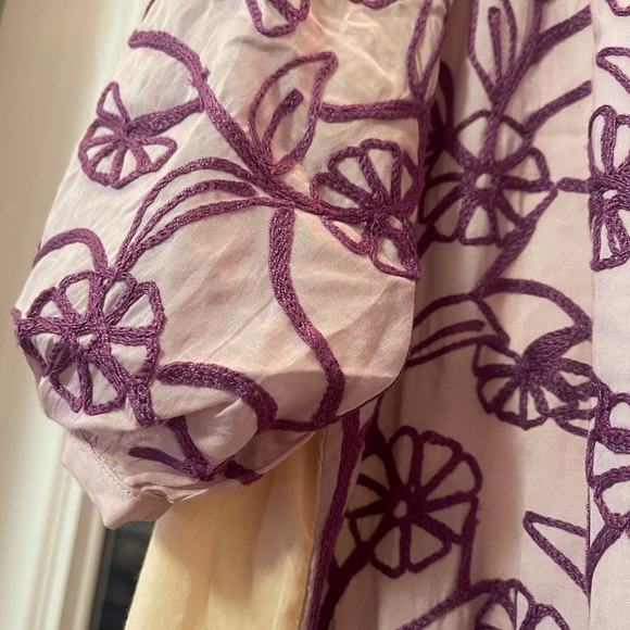 Leifnotes Anthropologie dress beaded size 6 open shoulder - Picture 5 of 10